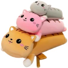 М'яка іграшка «Кіт-батон» 110 см, в асортименті