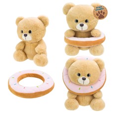М'яка іграшка «Ведмедик з пончиком» 30 см