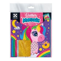 Набір для творчості «Єдинорог та морозиво» на 2 поля та 5 аркушів з мозаїкою, у пакеті 21х23,5 см, ТМ Vladi Toys