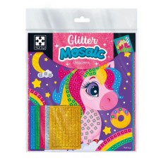 Набір для творчості «Єдинорог та морозиво» на 2 поля та 5 аркушів з мозаїкою, у пакеті 21х23,5 см, ТМ Vladi Toys