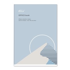 Канцелярська книга «Gold» у клітинку на 96 аркушів на скобі з картонною обкладинкою, №4134-2, ТМ Brisk