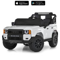 Джип 2,4G р/к на акумуляторі 12V 10AH з 2 моторами 45W, музикою, світлом, MP3, USB, TF, BLUETOOTH, EVA, білий