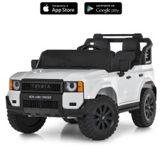 Джип 2,4G р/к на акумуляторі 12V 10AH з 2 моторами 45W, музикою, світлом, MP3, USB, TF, BLUETOOTH, EVA, білий