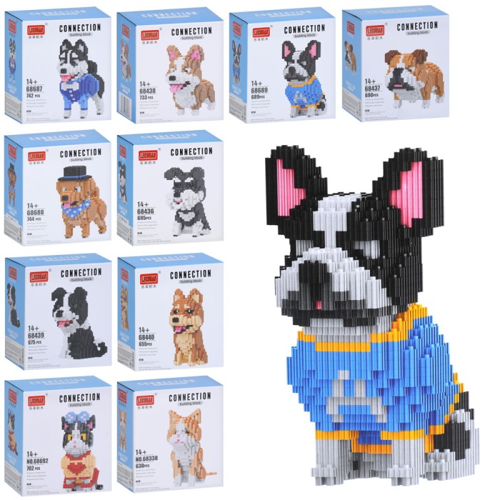 Конструктор «Тварина» від 14,2 см, від 630 деталей, в асортименті, у коробці 14х15х8 см