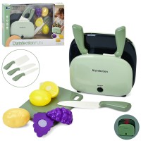 Дезінфектор для ножів зі звуком та світлом, 3 ножі, продукти на липучках, на батарейці, у коробці 35х23х8,5 см