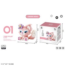 Конструктор »Кицька» на 551 деталь, у коробці 11,5х4,5х16 см