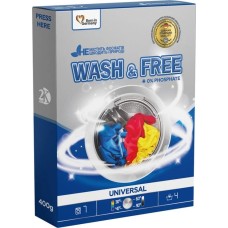 Порошок для прання «Wash&Free» універсал для кольорової білизни 400 г