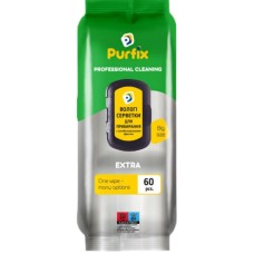 Вологі господарські серветки для прибирання «EXTRA» 60 шт, TM Purfix