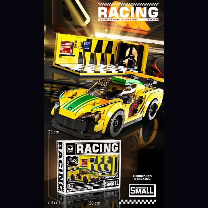 Конструктор «Спорткар» на 489 деталей, у коробці 30х23х7,4 см