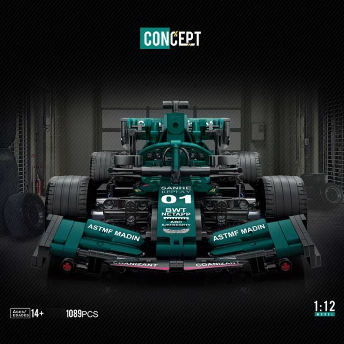 Конструктор «Болід» на 1089 деталей, у коробці 42х34х9 см