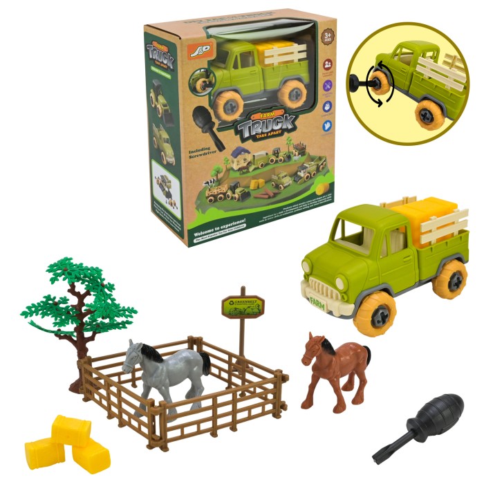 Ігровий набір: автомобіль14 см, інструменти та аксесуари, у коробці 18,8х8,8х22,5 см