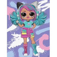 Картина за номерами «Tweens LOL Skate Dance Emma Emo» 30х40 см, ТМ Ідейка