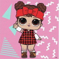 Картина за номерами «L.O.L. Surprise! Winter chill. 12» 25х25 см, ТМ Ідейка