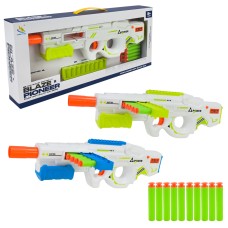 Бластер з 10 поролоновими снаялами та 10 пластиковими, в асортименті, у коробці 51х6х22 см