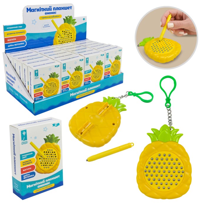 Мозаїка магнітна: дощечка 7,6х2,6х11,5 см та паличка, у коробці 32,2х17,2х12 см