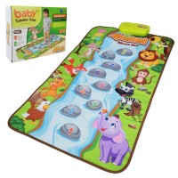 Килимок музичний 50х80 см зі звуками тварин, на батарейці, у коробці 28,9х7х24 см