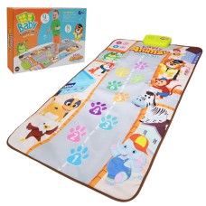 Килимок музичний 60х100 см зі звуками тварин, на батарейці, у коробці 34,7х7х24 см