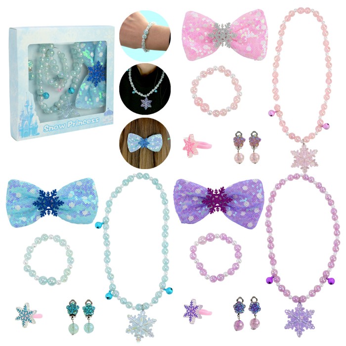 Аксесуари для дівчат, в асортименті, у коробці 15х15х2 см