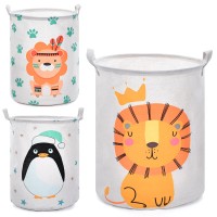 Кошик для іграшок «Тваринки» 35х43 см з 2 ручками, в асортименті, у пакеті 38х36х2 см