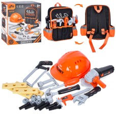 Набір інструментів на 26 предметів у рюкзаку, на батарейках, у коробці 30х26х11 см