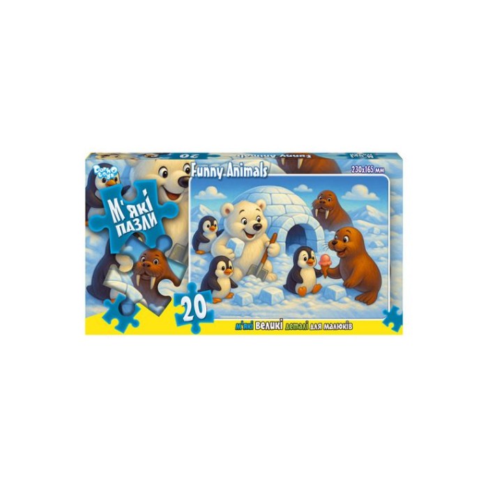 Пазли м'які на 20 елементів, ТМ Данко Тойс