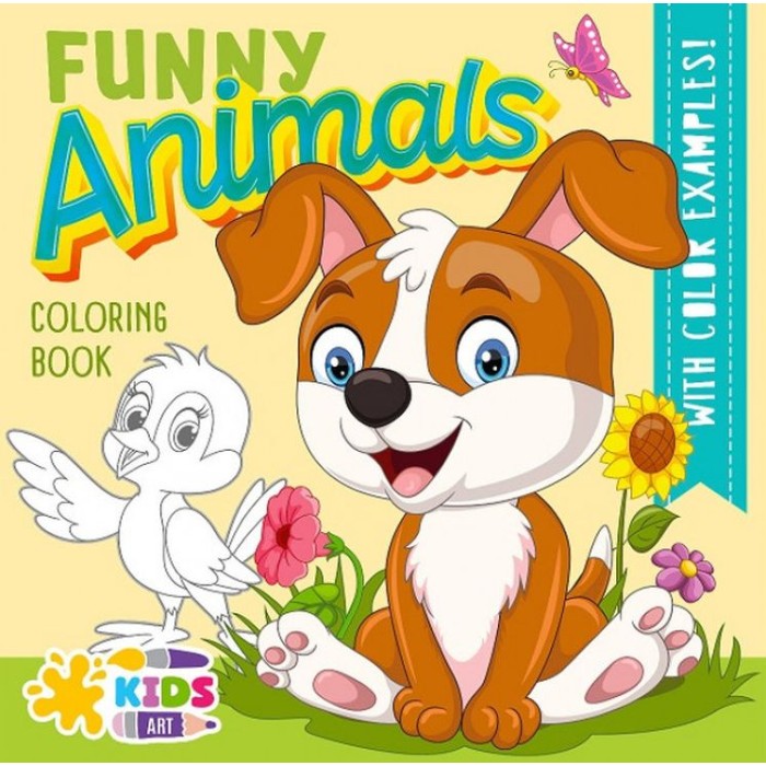 Розмальовка на 8 аркушів на скобі 20х20 см, ТМ Мандарин