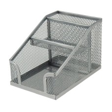 Підставка-органайзер 100x143x100 мм металева срібляста, ТМ Axent