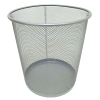 Кошик круглий металевий середній срібний 22х26х28 см, ТМ J.Otten