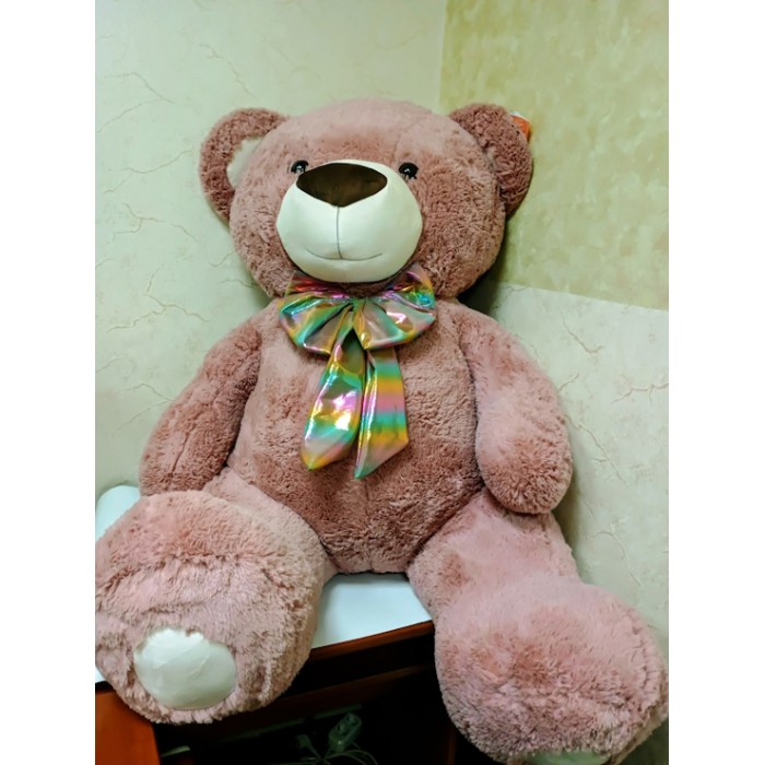 М`яка іграшка «Ведмедик Бублик 4» 150 см, пудрова, ПП Копиця