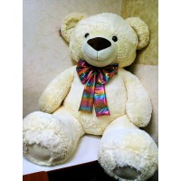 М`яка іграшка «Ведмедик Бублик 4» 150 см, світла, ПП Копиця