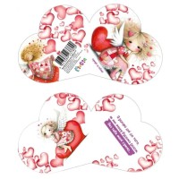 Валентинки 17х9 см, в асортименті, ТМ Мандарин