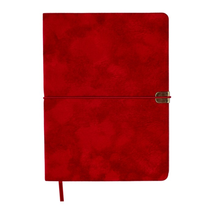 Щоденник недатований «VELOUR» A5 на 336 сторінок з обкладинкою зі шкірзаму, червоний, ТМ Buromax