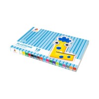 Пластилін дитячій на 18 кольорів по 12 г зі стеком, ТМ Гамма-Н