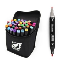 Набір скетч маркерів на 40 кольорів двосторонніх зі кругл/скошеним наконечником, у сумці, ТМ J.Otten