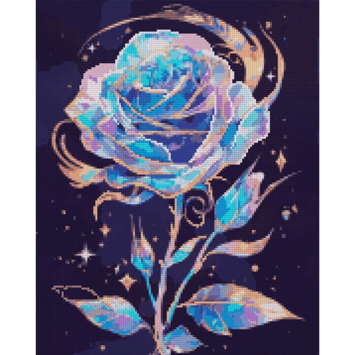Набір з алмазною мозаїкою «Блискуча троянда» 40х50 см, ТМ SANTI