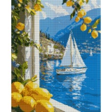 Набір з алмазною мозаїкою «Літня відпустка» 40х50 см, ТМ SANTI