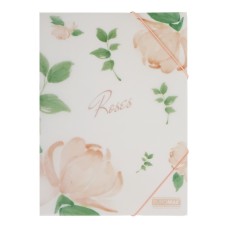 Папка пластикова «ARABESKI» А4 на гумках з напівпрозорого пластику, TM Buromax