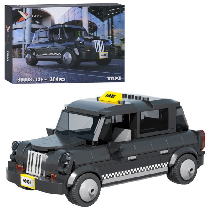 Конструктор «Авто серія. Таксі» 15 см на 304 деталі, у коробці 28х20х5 см