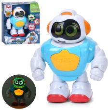 Робот 19 см зі звуком та світлом, ходить, на батарейках, у коробці 24,5х27х11,5 см