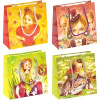 Пакет паперовий 16х16х7 см, в асортименті, ТМ Мандарин