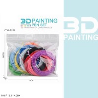 Набір філамент-звпасок до 3D-ручки з 10 кольорів, у пакеті 19х4х16,5 см