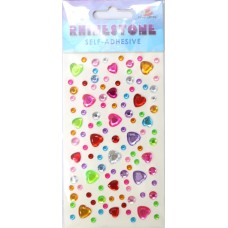Стрази самоклейкі «Серце», у пакеті 13х7,5 см, ТМ Мандарин