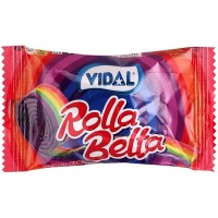 Цукерка «Rainbow Rolla Belta» желейна 19 г, ТМ Vidal