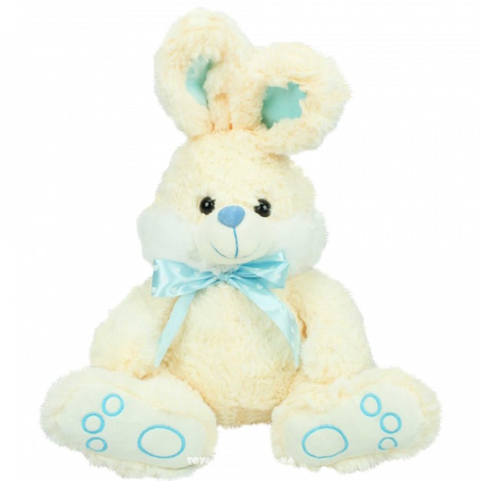 М`яка іграшка «Зайчик 004/7» 38 см, музична, ПП Копиця