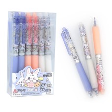 Ручка «Rabbit» пиши-стирай 0,5 мм автоматична, синя, в асортименті, ТМ Aodemei