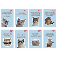 Блокнот «Щоденний настрій» А7 на 48 аркушів у клітинку з ламінованою обкладинкою, ТМ YES