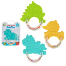 Брязкальце-прорізувач, в асортименті, на планшетці 16х15х1,5 см