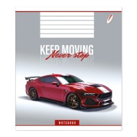 Зошит на 18 аркушів у клітинку «Не зупиняйся», № 0149, Пір'їнка