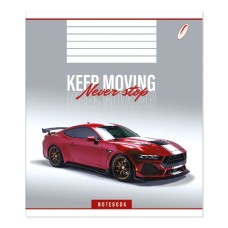 Зошит на 18 аркушів у клітинку «Не зупиняйся», № 0149, Пір'їнка