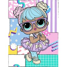 Набір з алмазною мозаїкою з частковою викладкою «L.O.L. Surprise! Bon Bon» 15х20 см, ТМ Ідейка